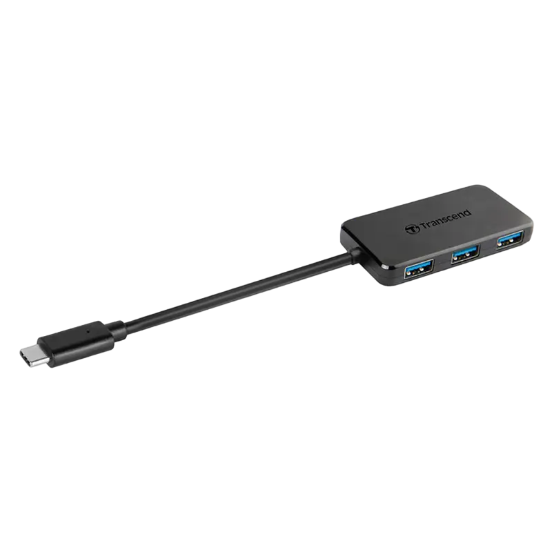 Adaptor Hub Transcend HUB2C, Negru