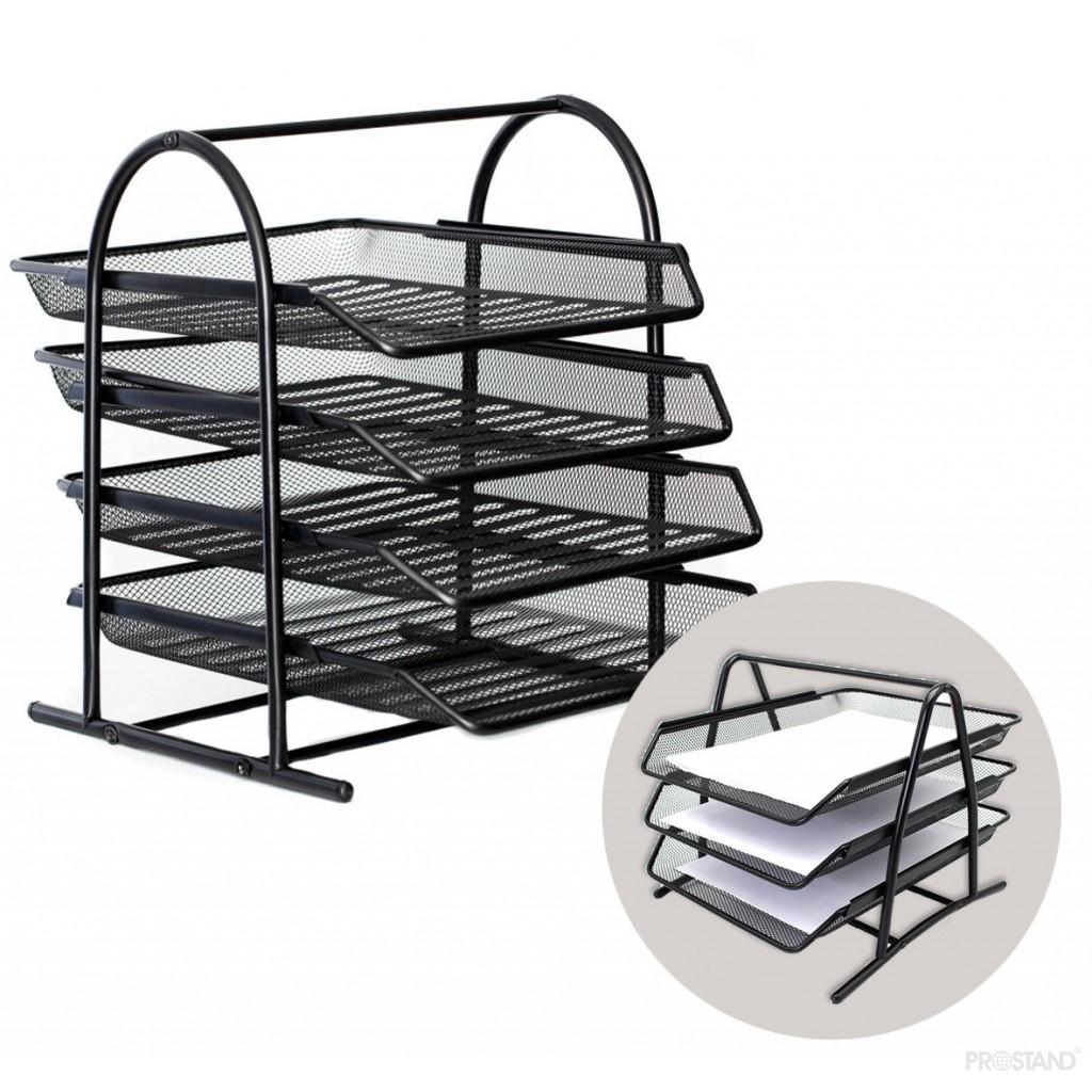 Tava p/u hirtie orizontala 4 dispart  metal DG2001C