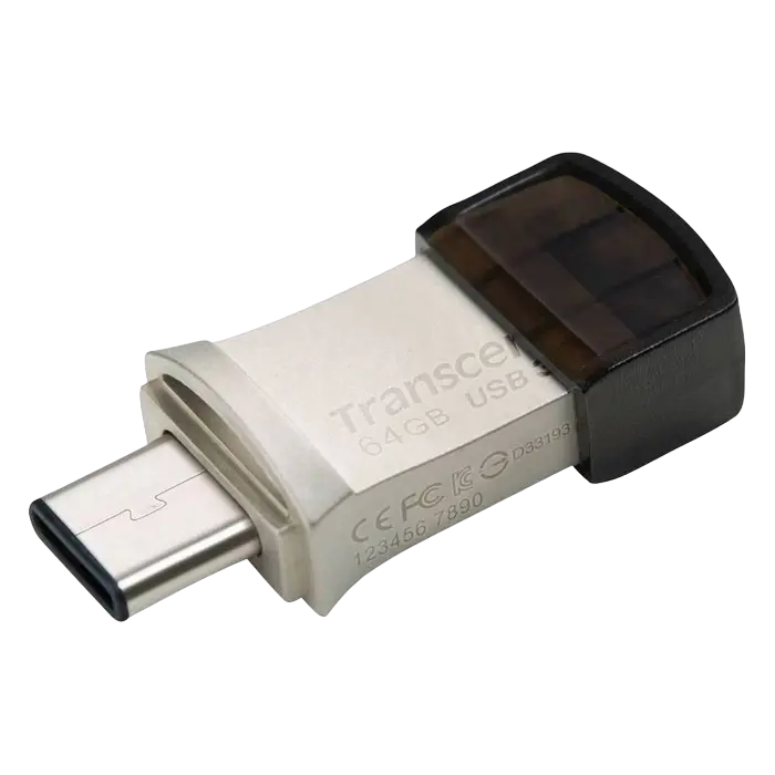 Memorie USB Transcend JetFlash 890, 64GB, Argintiu
