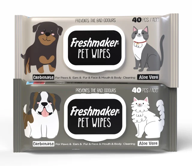 Servetele umede Freshmaker Pet Wipes 40 buc  cu capac
