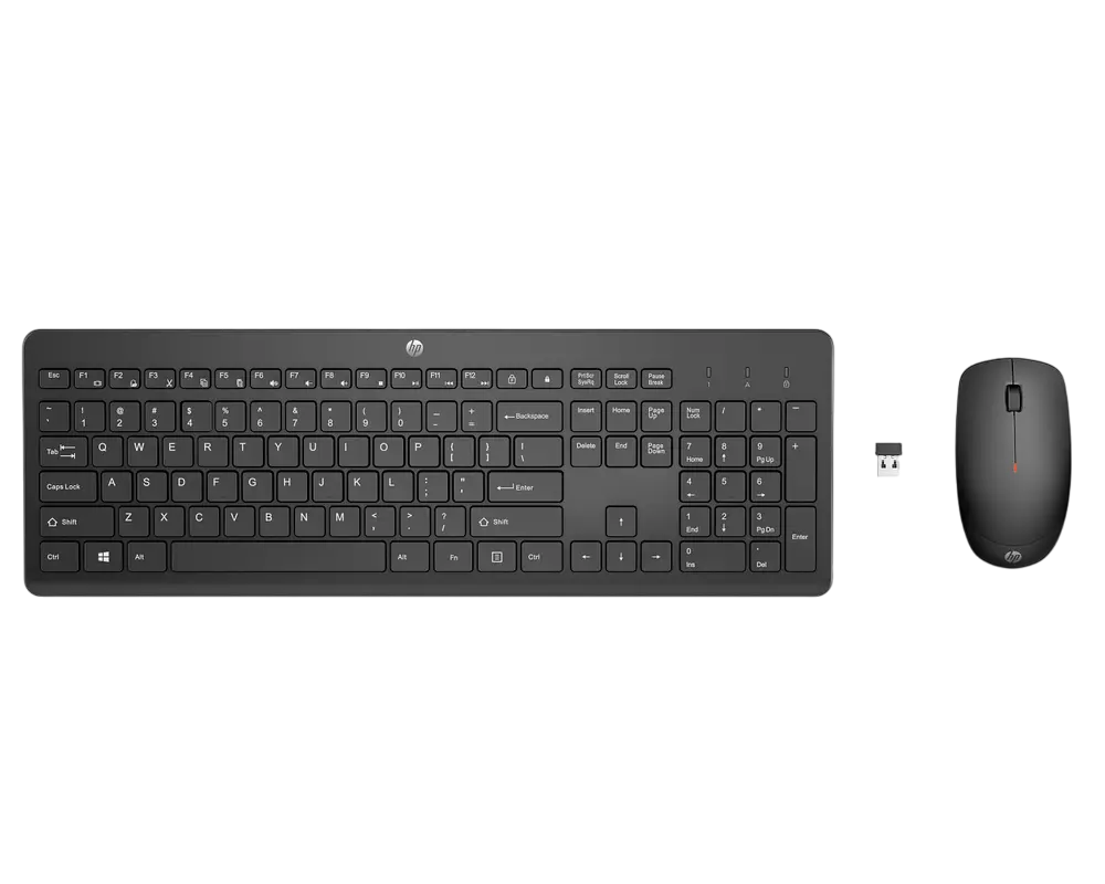 Set Tastatură + Mouse HP 230, Fără fir, Negru