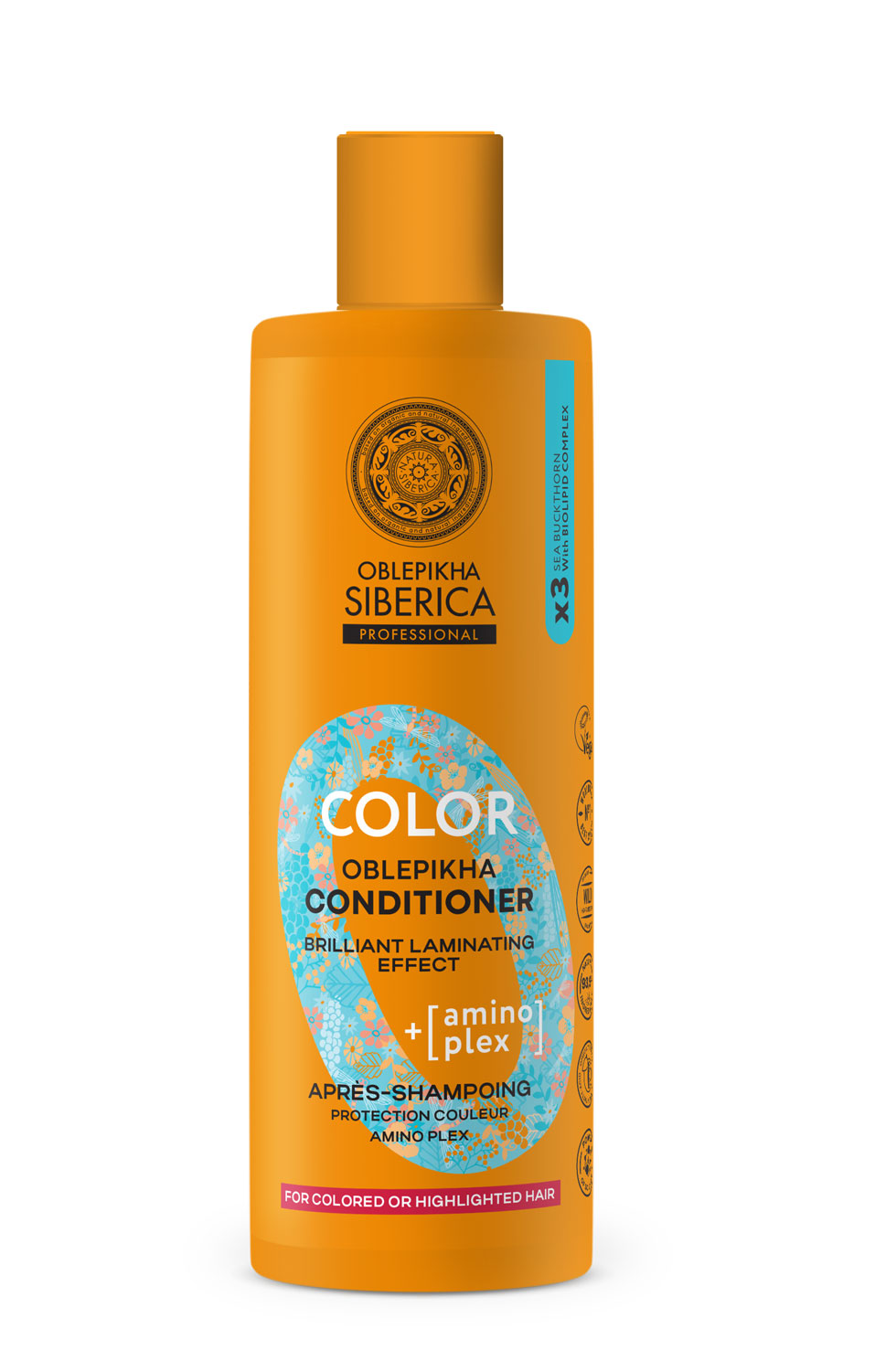 NS Oblepikha Balsam pentru păr vopsit sau cu șuvițe Color 400 ml