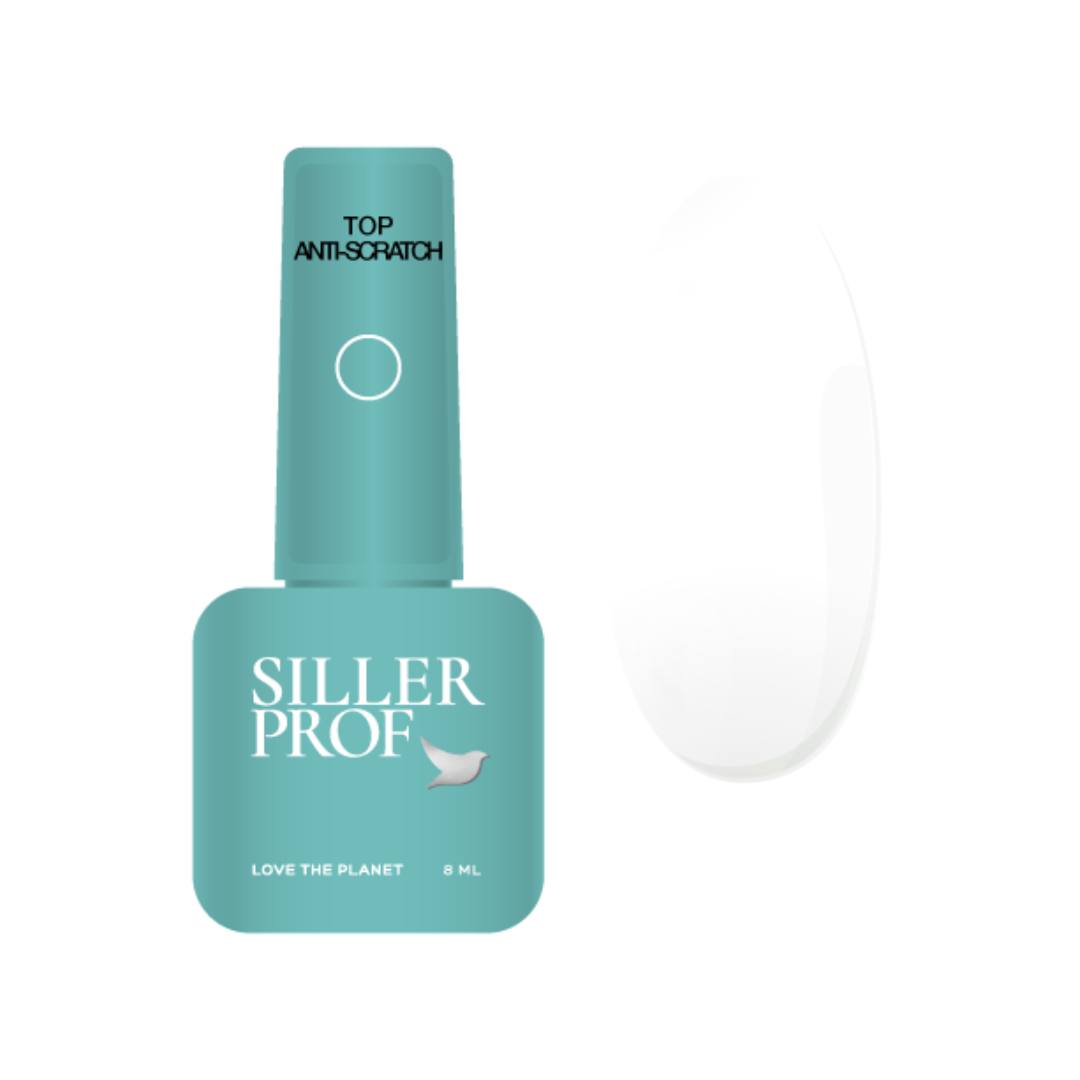 Siller Top ANTI-SCRATCH No Wipe – top „fără zgârieturi”, fără strat lipicios, 8 ml