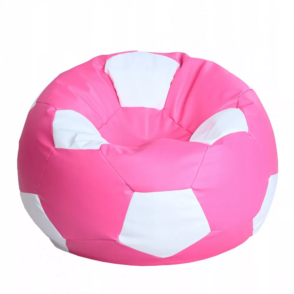 BeanBag Minge marimea"L",culoarea roz cu alb din ecopiele
