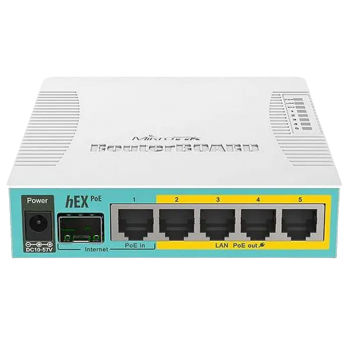 Router MikroTik hEX PoE, Alb