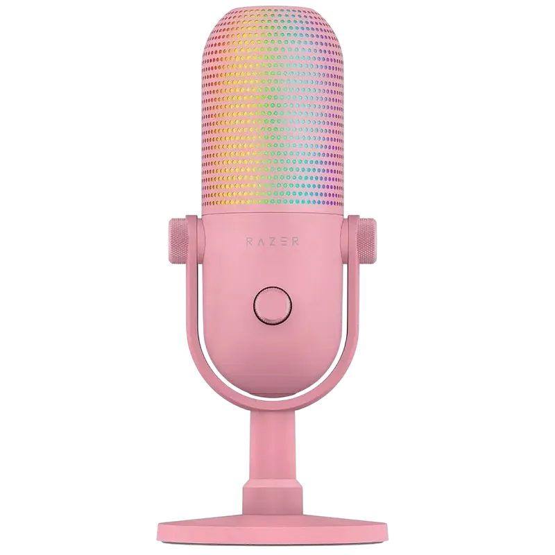 Microfon Gaming Razer Seiren V3 Chroma, Cu fir, Quartz