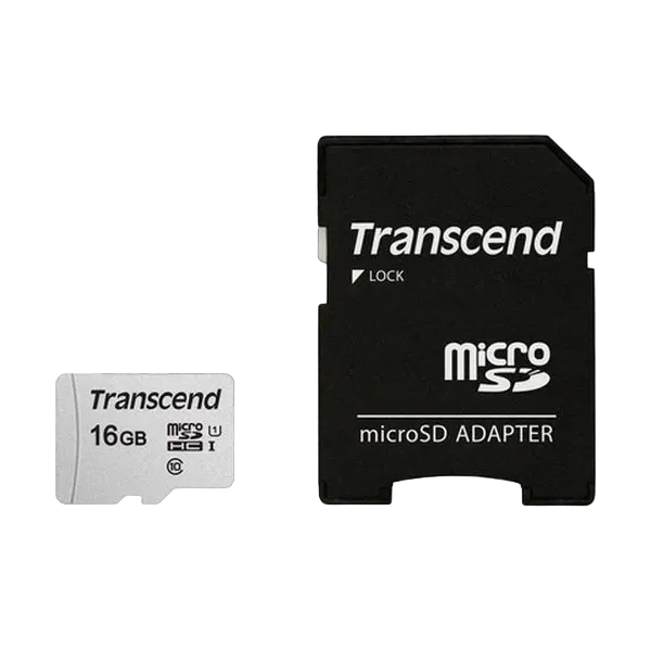 Card de Memorie Transcend microSDHC 300S, 16GB (TS16GUSD300S-A)