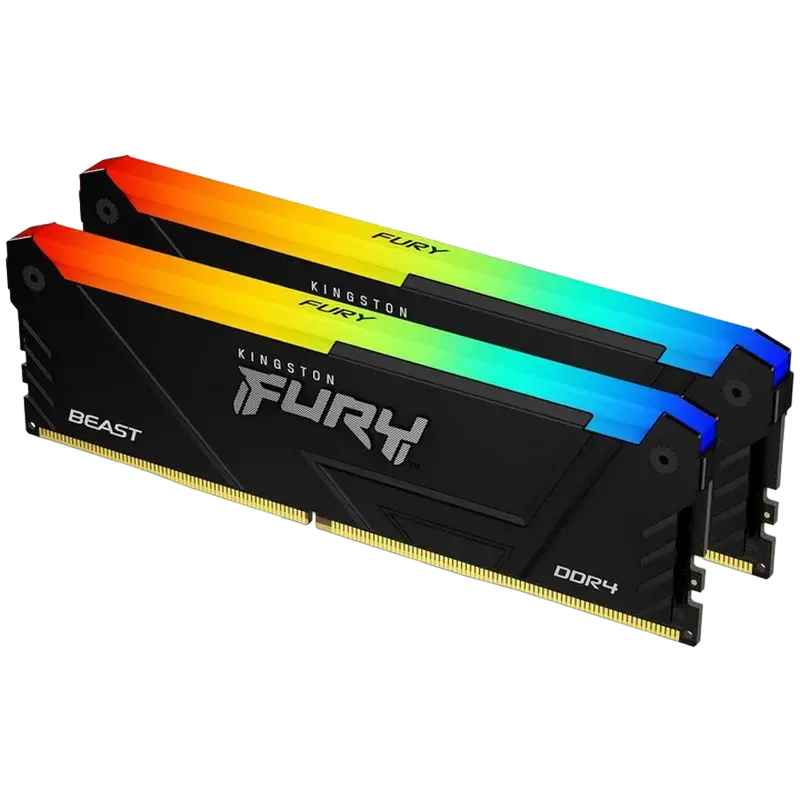 Memorie RAM Kingston FURY Beast RGB, DDR4 SDRAM, 3600 MHz, 16GB, KF436C17BB2AK2/16