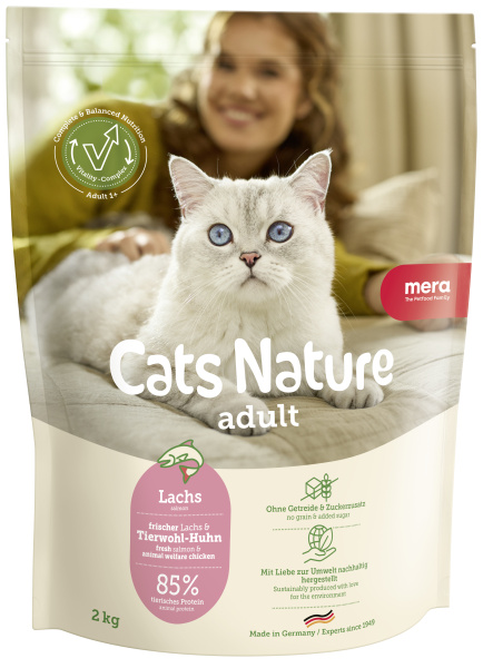 MERA Hrană uscată pisici Cats Nature Adult Salmon 2kg/24942