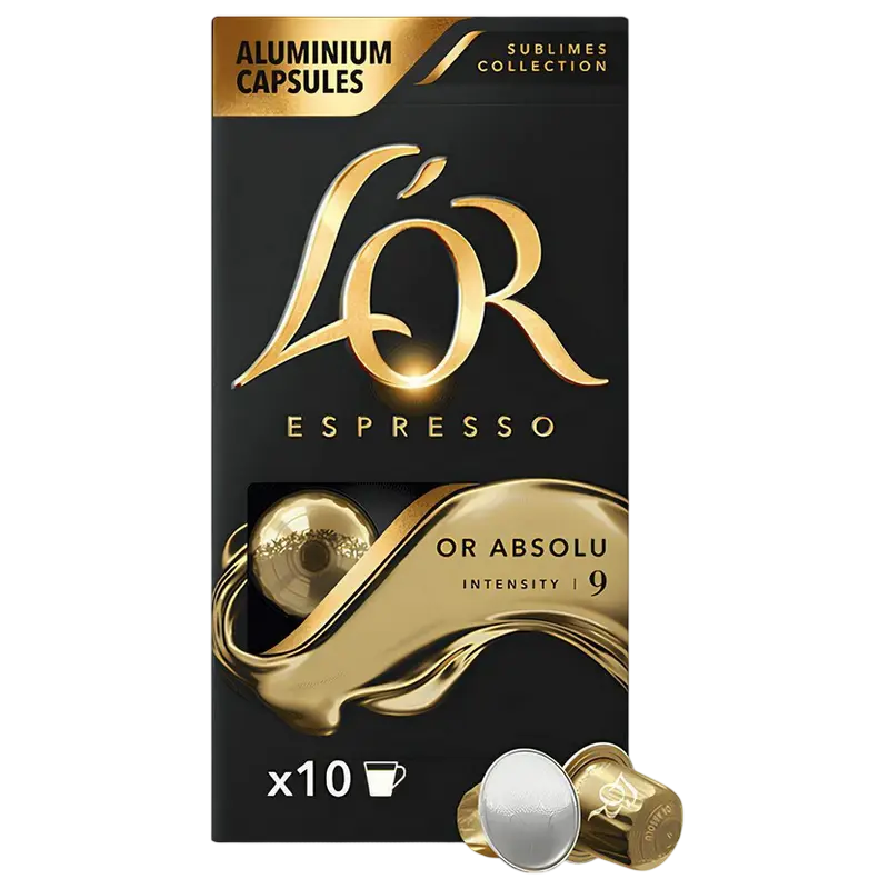 Cafea L'OR Espresso Or Absolu, 10 buc