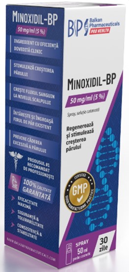 Minoxidil-BP 5% 50 mg/ml spray 50 ml | Balkan Pharmaceuticals
