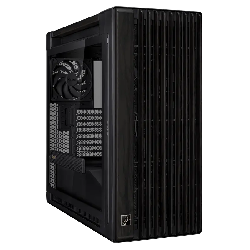 Carcasă PC ASUS ProArt PA602 Wood TG, Midi-Tower, Negru