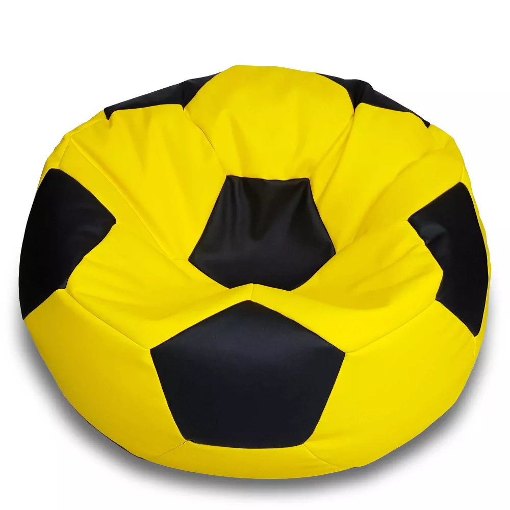 BeanBag Minge marimea"XXL",culoarea galben cu negru din ecopiele
