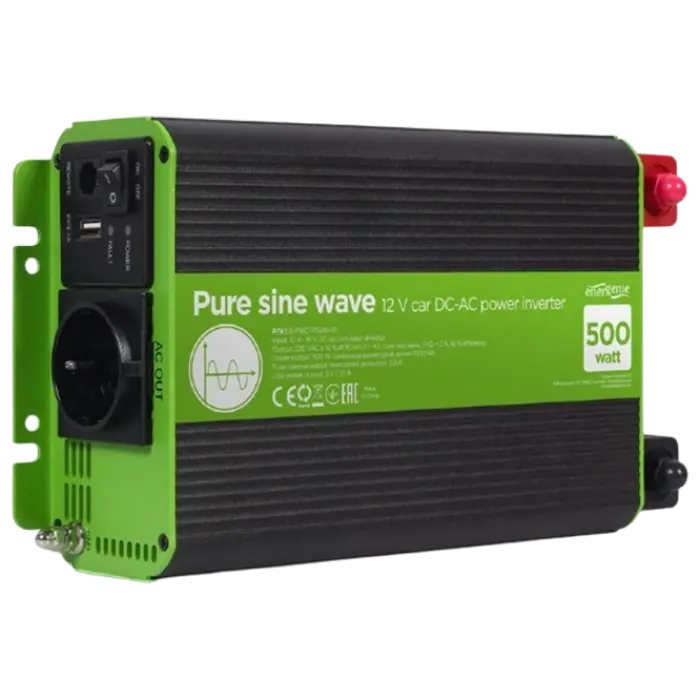Invertor Auto Energenie EG-PWC-PS500-01, 500W, Multicolor