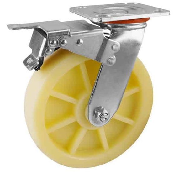Roata pentru carucior rotativa cu frana 150mm 300kg Tolsen