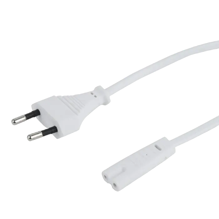 Cablu de alimentare Cablexpert PC-184/2-W, 1,8m, Alb