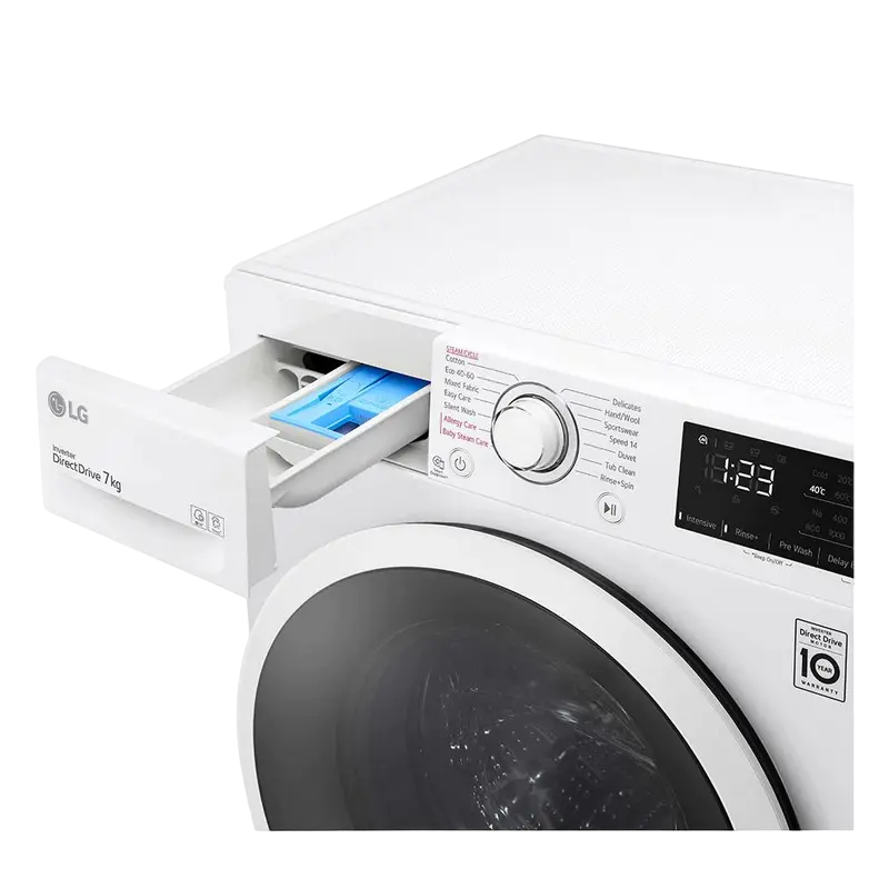 Mașină de spălat LG F2WV3S7AIDD, 7kg, Alb