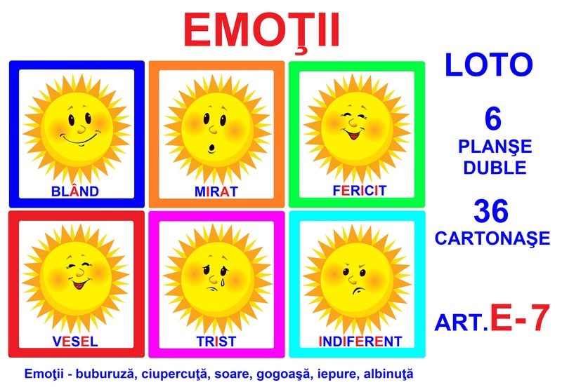 E-7 Joc Loto Emotii