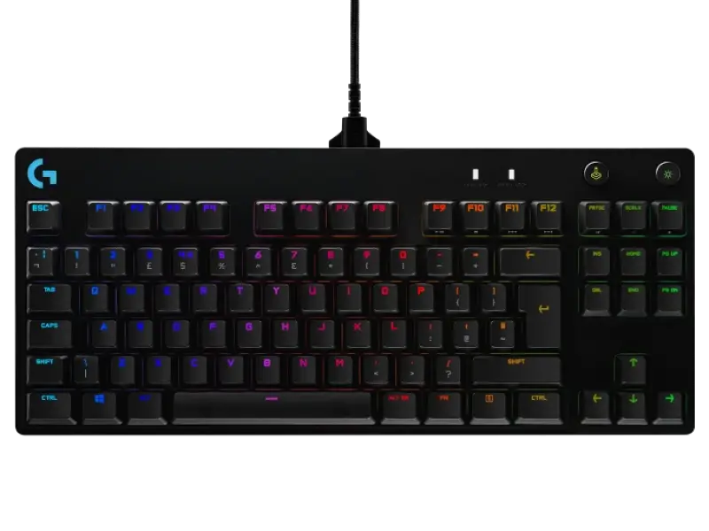 Tastatură Logitech G Pro, Cu fir, Negru