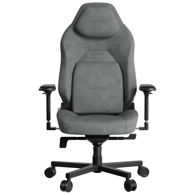 Scaun Gaming HATOR Arc 3 S, Velur, Gri