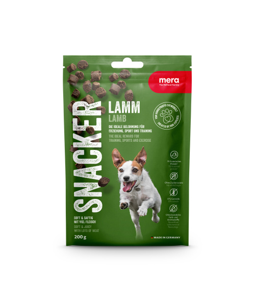MERA Hrană p/u câini Snacker Lamb 200g (18)/46370