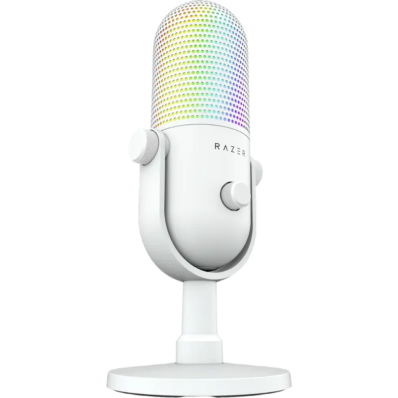 Microfon Gaming Razer Seiren V3 Chroma, Cu fir, Alb