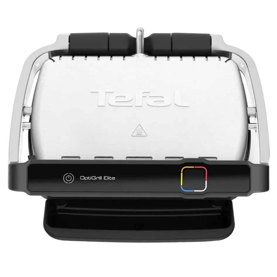 Grătar electric Tefal OptiGrill Elite, 2000W, Argintiu