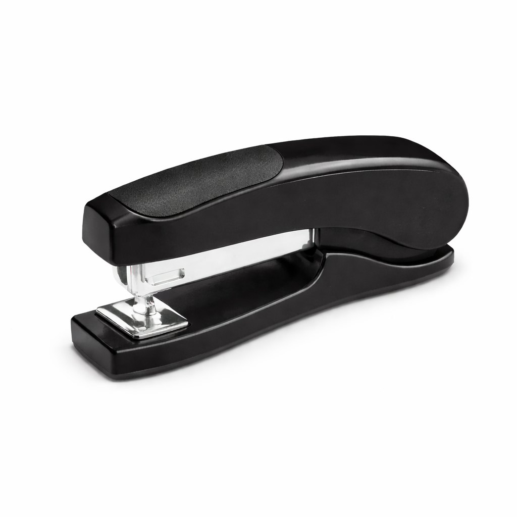 Capsator Norma, 25 file, 55 mm, negru, compatibil capse 24/6-26/6, capsator pentru scoala si birou