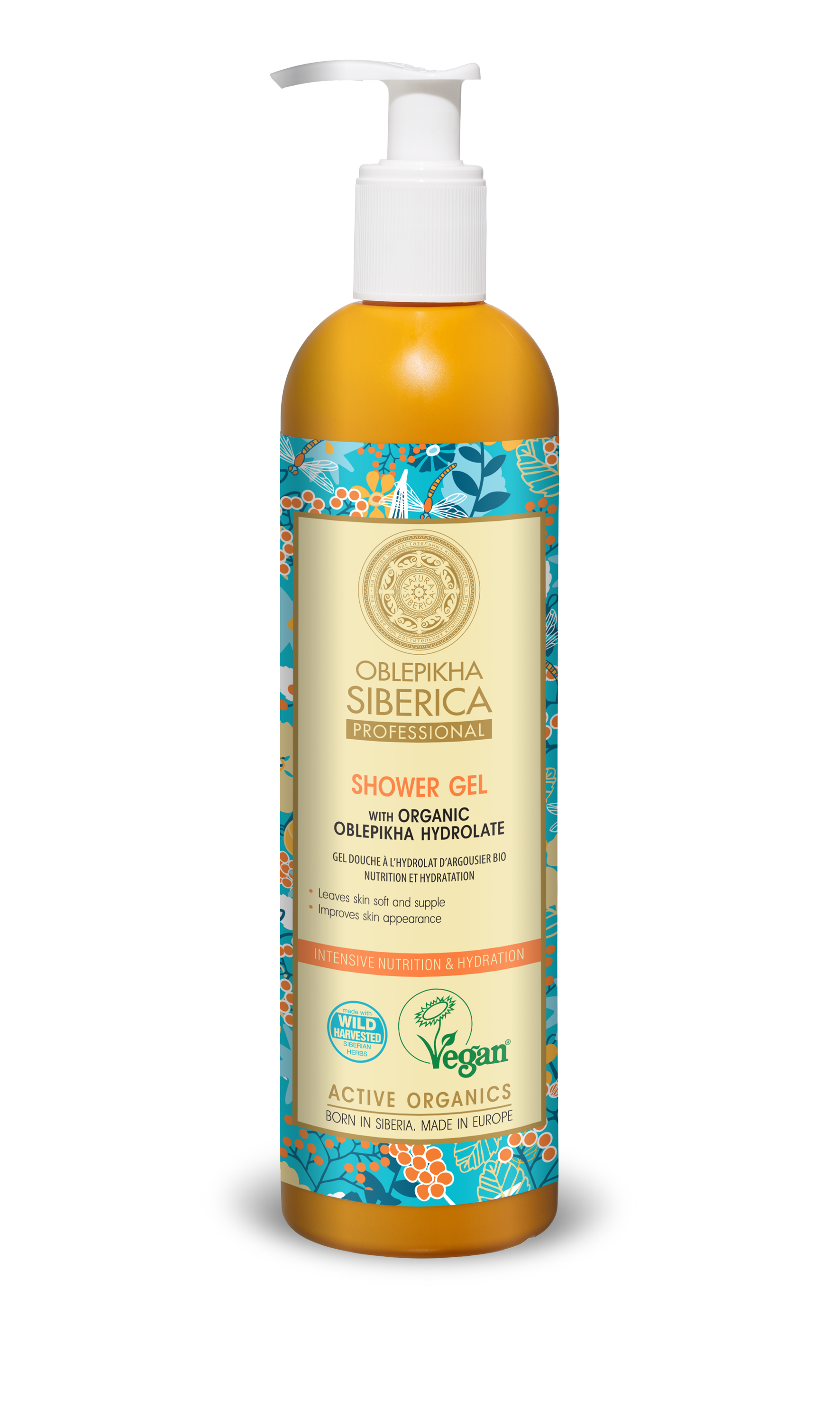 NS Oblepikha siberica Gel de duș Nutritiv și hidratant 400 ml