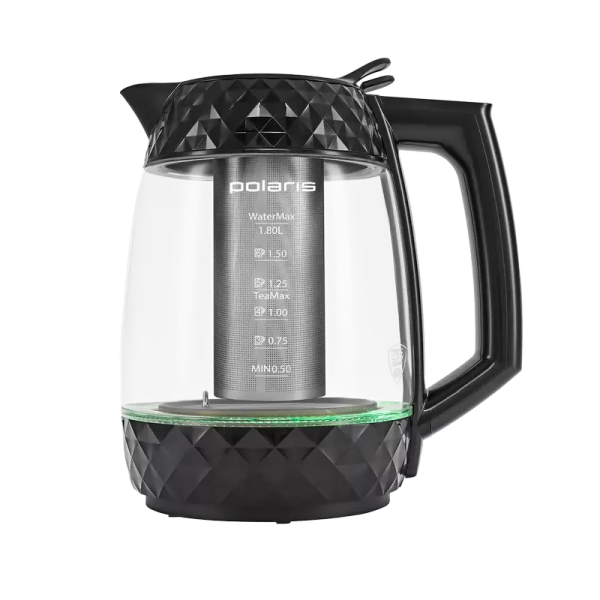 Fierbător electric Polaris PWK1823CGLD, Negru