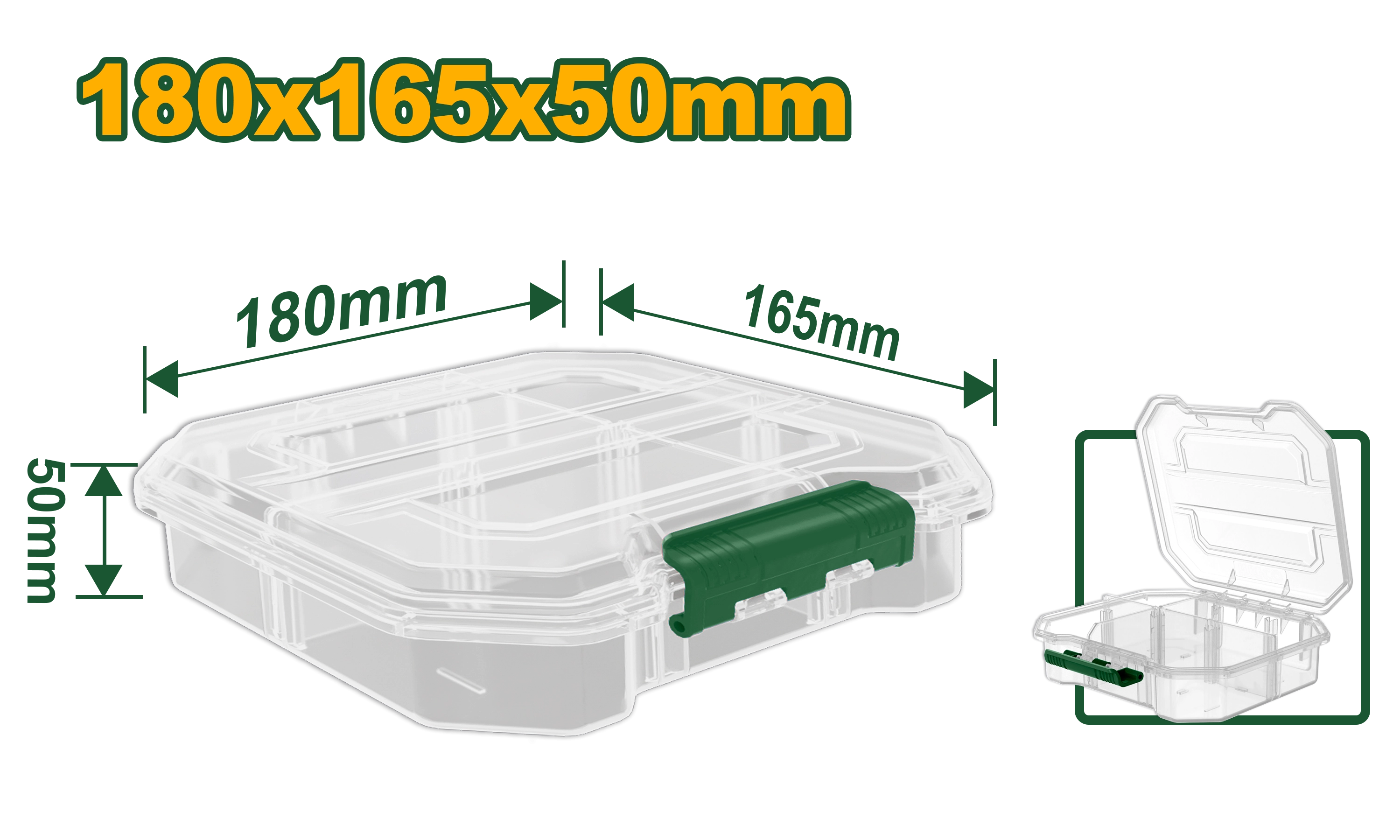 Sistem modular cu 6 organizatoare (4xS + 2xL) 380x182x320 mm Jadever