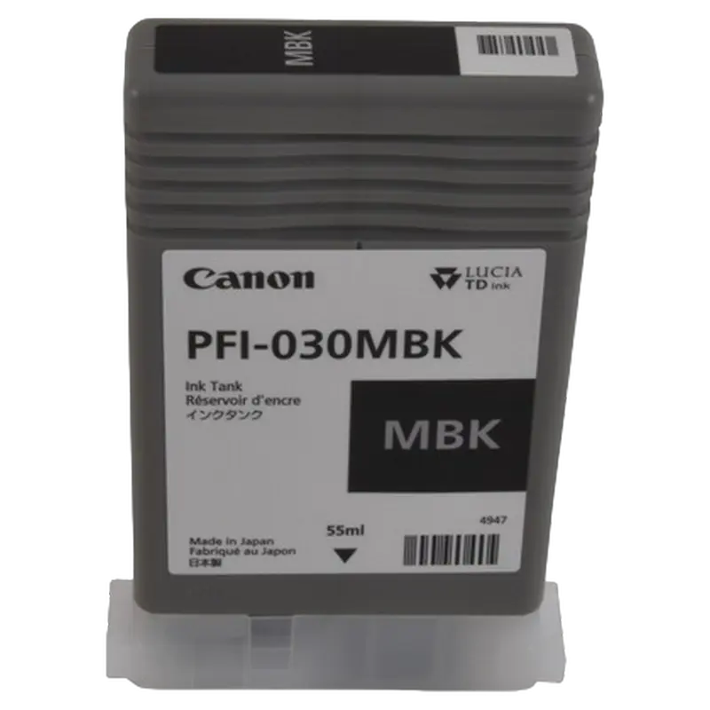 Cartuș de cerneală Canon PFI-030, 55ml, Negru mat