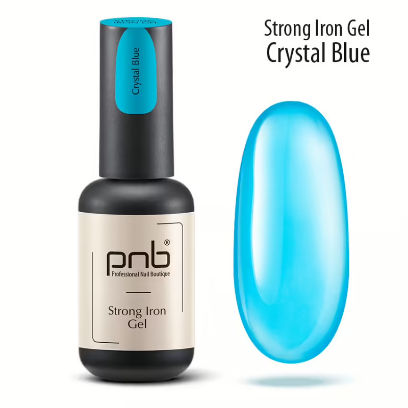 Strong Iron Gel, Crystal Blue PNB 8 ml UV/LED