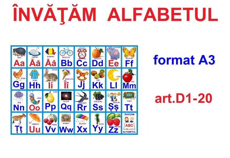 D1-20 Alfabetul limbii române (A3)