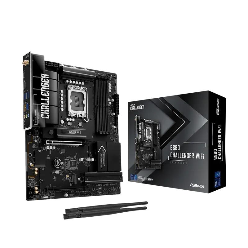 Placă de bază ASRock B860 CHALLENGER WIFI, LGA1851, AMD B860, ATX