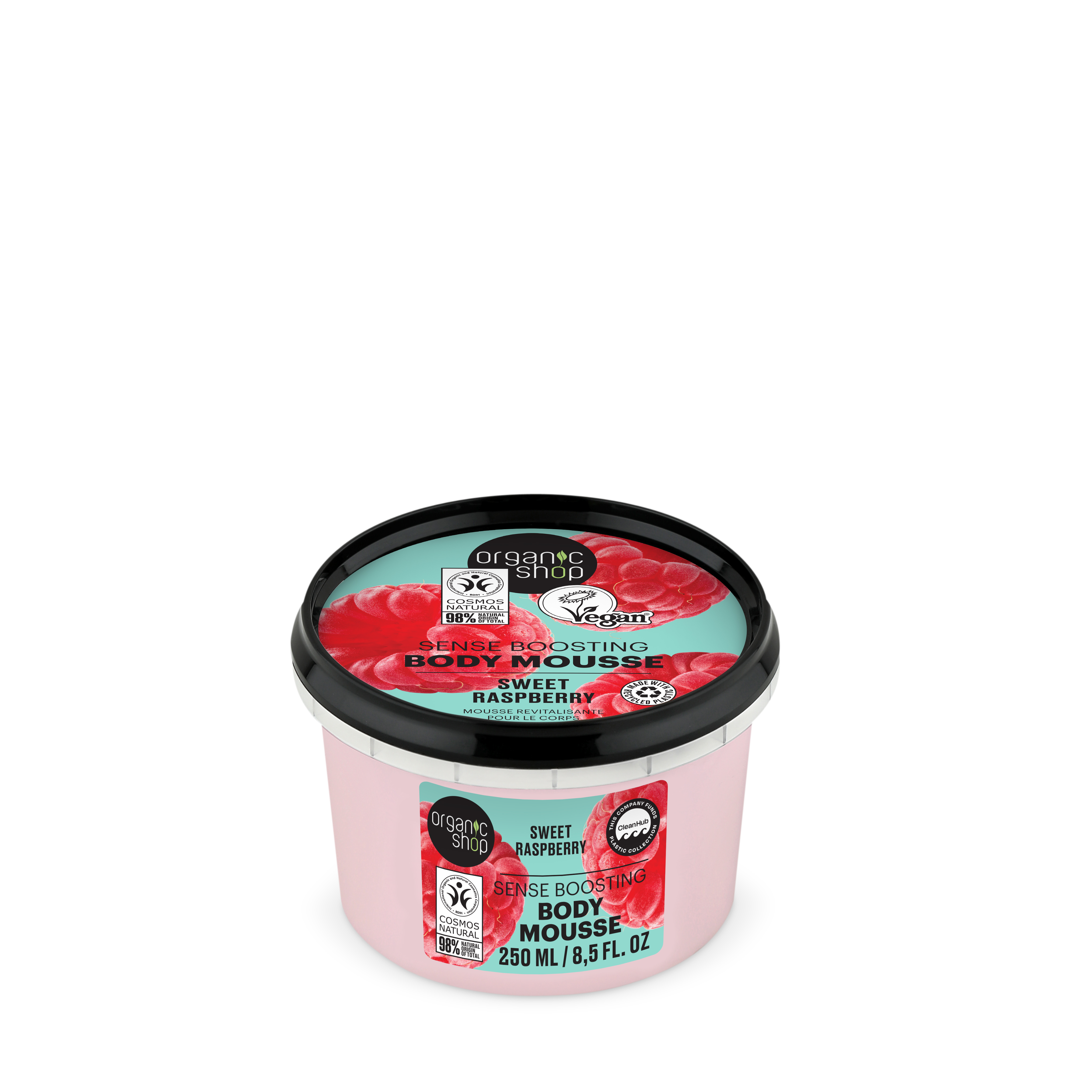 Organic Shop Mousse de corp Zmeura dulce Sense Boosting 250 ml