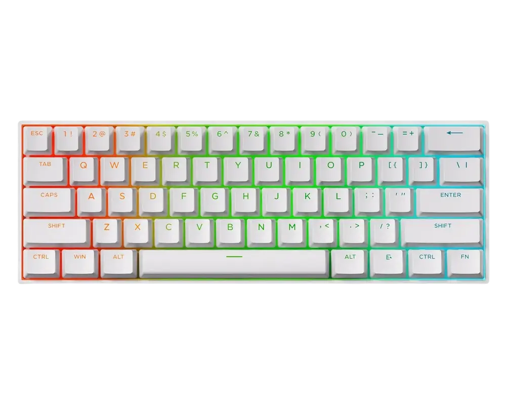 Tastatură MCHOSE Ace 60 Pro, Cu fir, Alb
