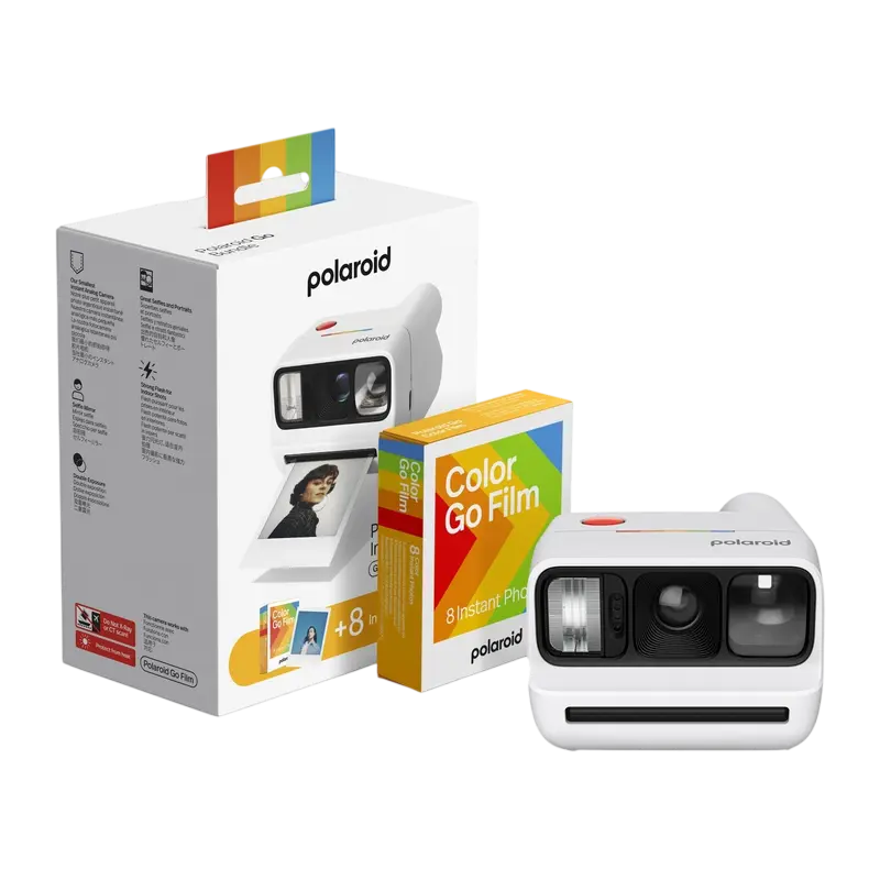 Cameră Foto Polaroid Go Gen 3 + Color Film Bundle, Alb