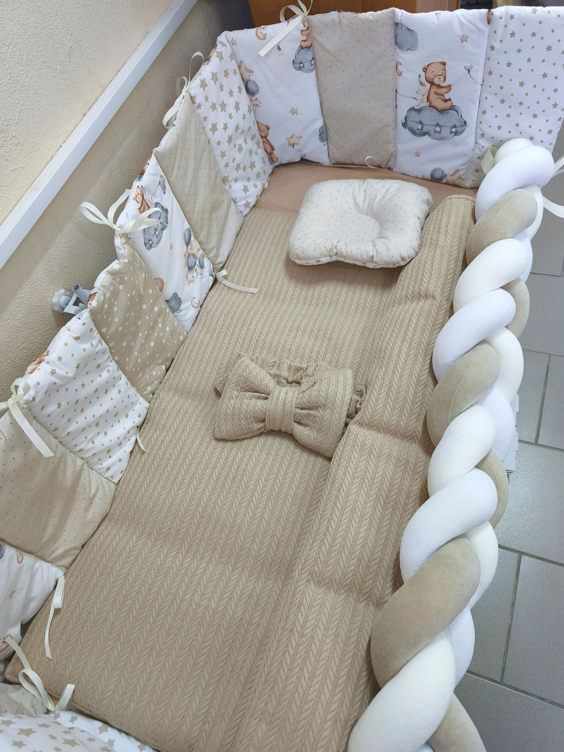 Borduri de protecție pentru pătuc Gardulet Ivory +Plic+ Codiță Ivory