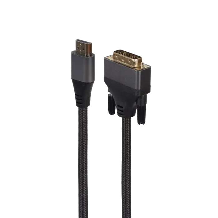 Adaptor Video Cablexpert CC-HDMI-DVI-4K-6, HDMI (M) - DVI-I (M), 1,8m, Negru