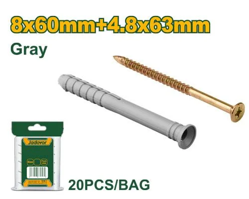 Diblu fixare rapidă cu șurub cui 8x60mm (20 buc) JDXTO921 Jadever