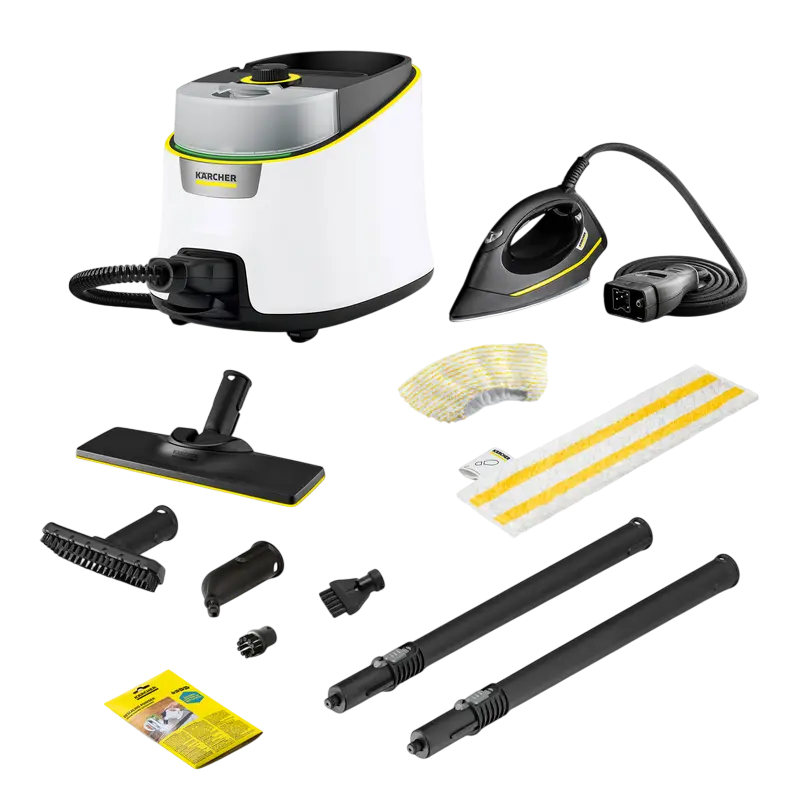 Aparat de curățat cu abur Karcher SC 4 Deluxe Iron EasyFix 1.513-462.0, Alb