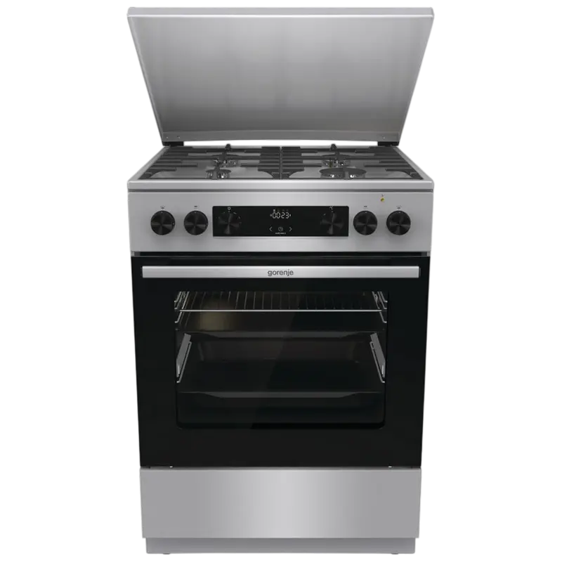 Aragaz Mixt Gorenje GKS6C71XF, Oțel inoxidabil