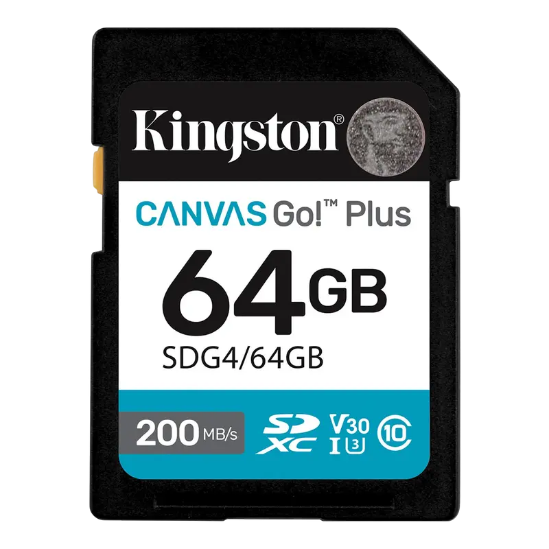 Card de Memorie Kingston Canvas Go! Plus, 64GB (SDG4/64GB)