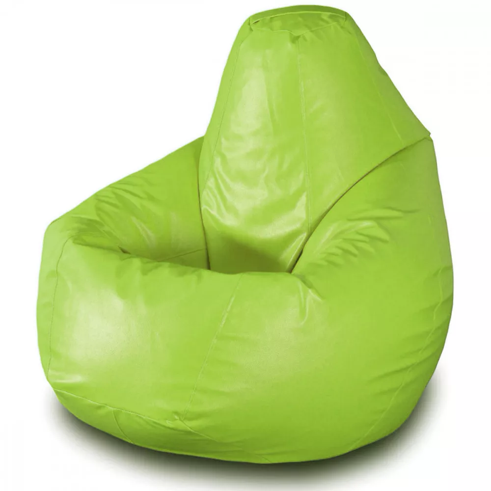 Fotoliu Bean Bag pară mărimea XL din ecopiele MAX culoarea verde