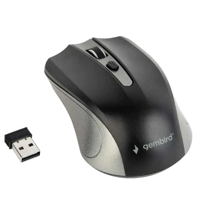 Mouse Wireless Gembird MUSW-4B-04-GB, Gri/Negru
