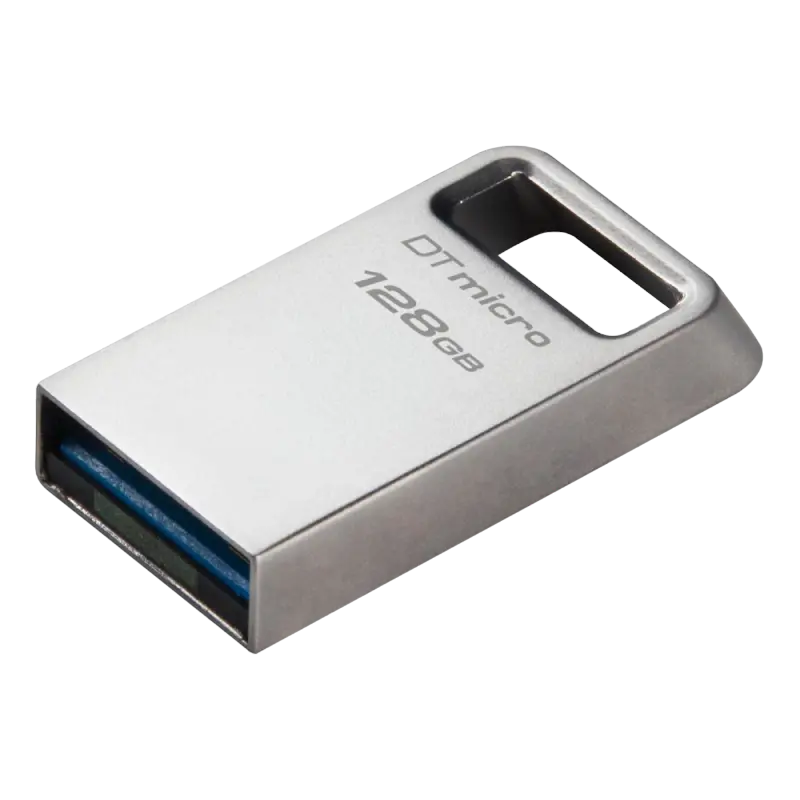 Memorie USB Kingston DataTraveler Micro, 128GB, Argintiu