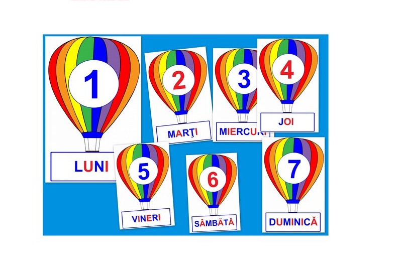 D11-8.1 Zilele săptămânii (A4)