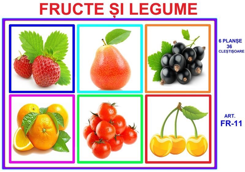 FR-11 Joc cu cleşte Fructe şi legume