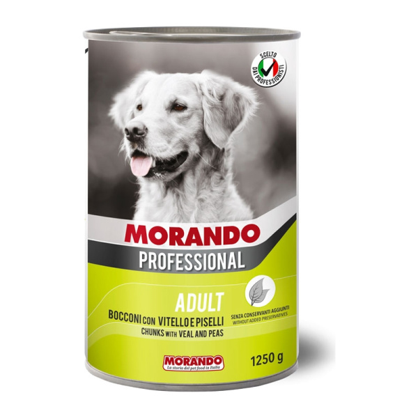 MORANDO  Hrană umedă  pentru caini Bocconcini Morando Cane Vitel/Pisel 1250g